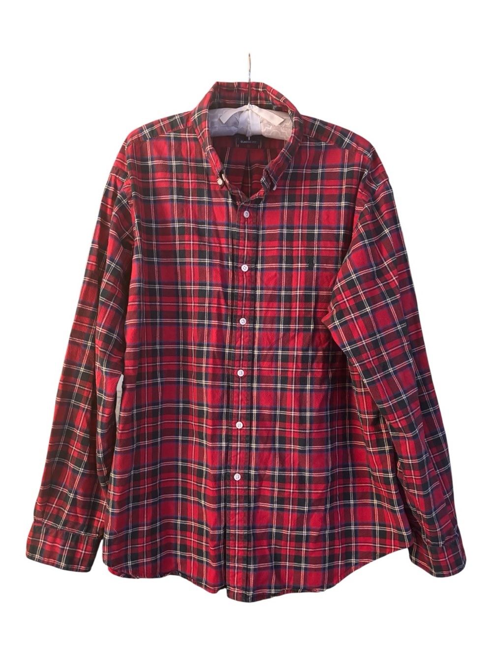 Ralph Lauren Red and Black Plaid Button-Down Shirt Size XL great condition
